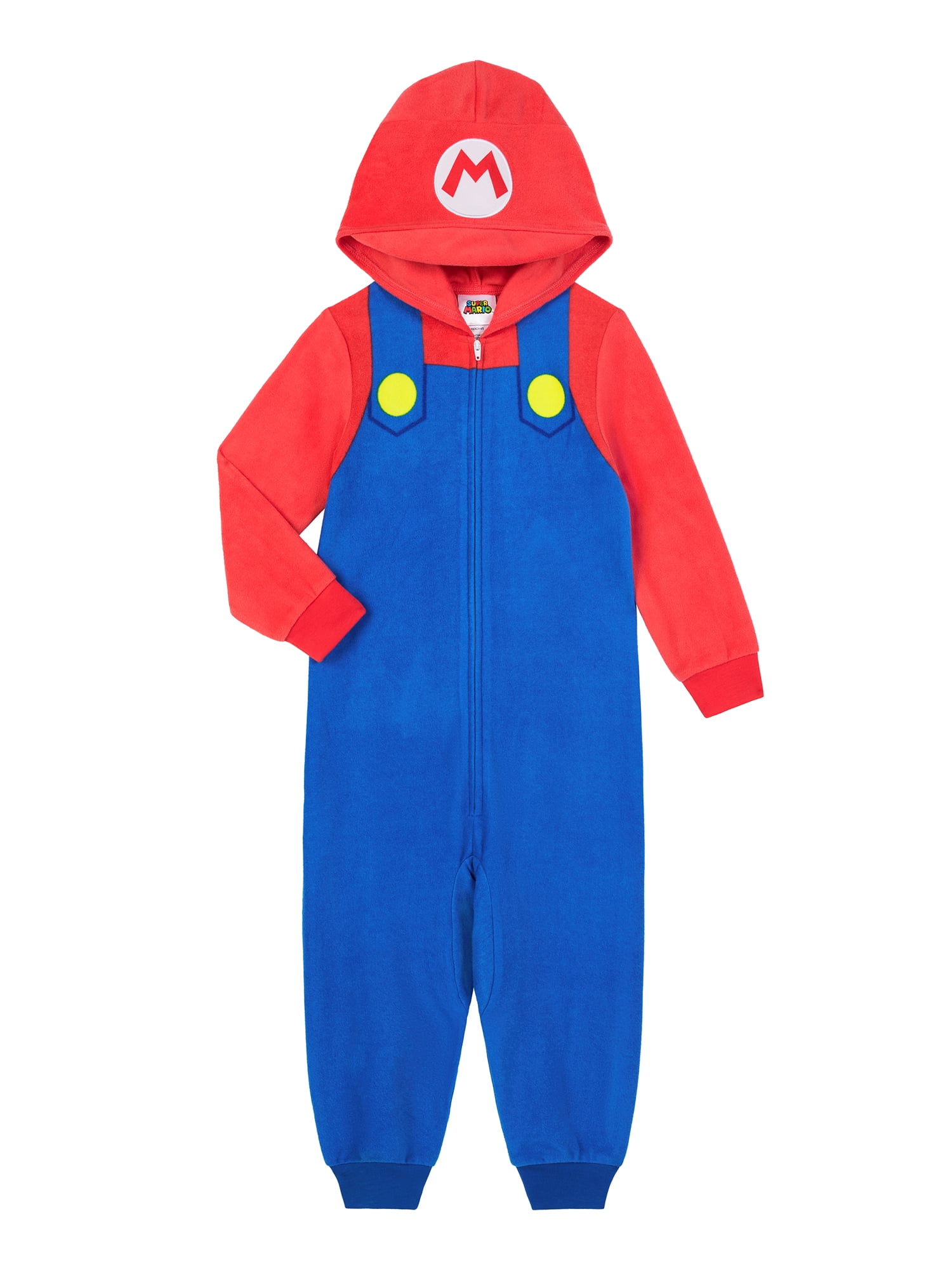 Mario Boys Long Sleeve Blanket Sleeper, One-Piece, Sizes 4-12