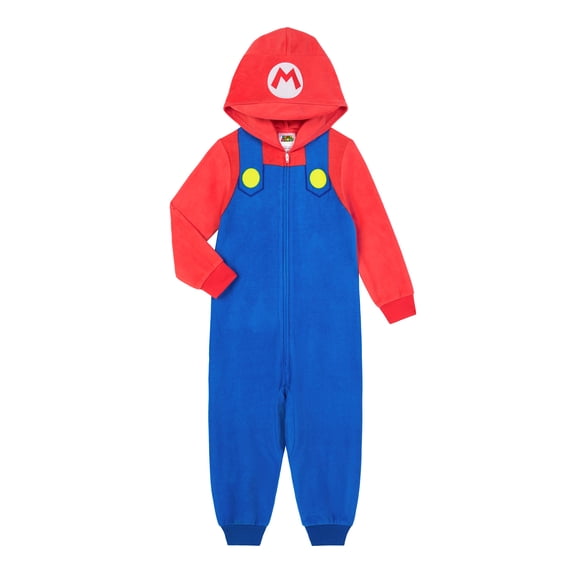 Mario Boys Long Sleeve Blanket Sleeper, One-Piece, Sizes 4-12