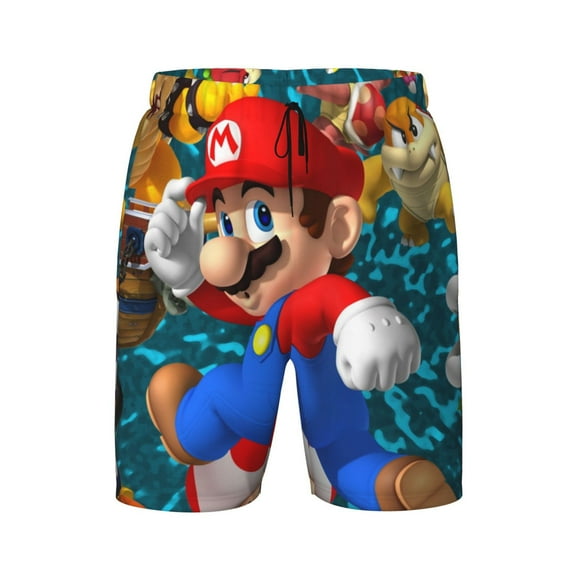 Mario Boys Swim Trunks Quick Dry Boards Shorts For Kids Beach Swim Shorts