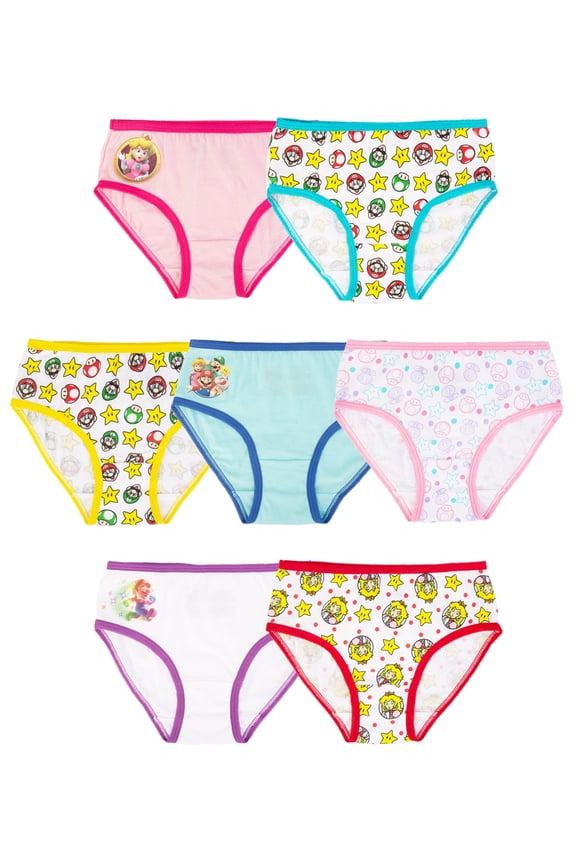 Mario Bro Girls Panty, Sizes 4