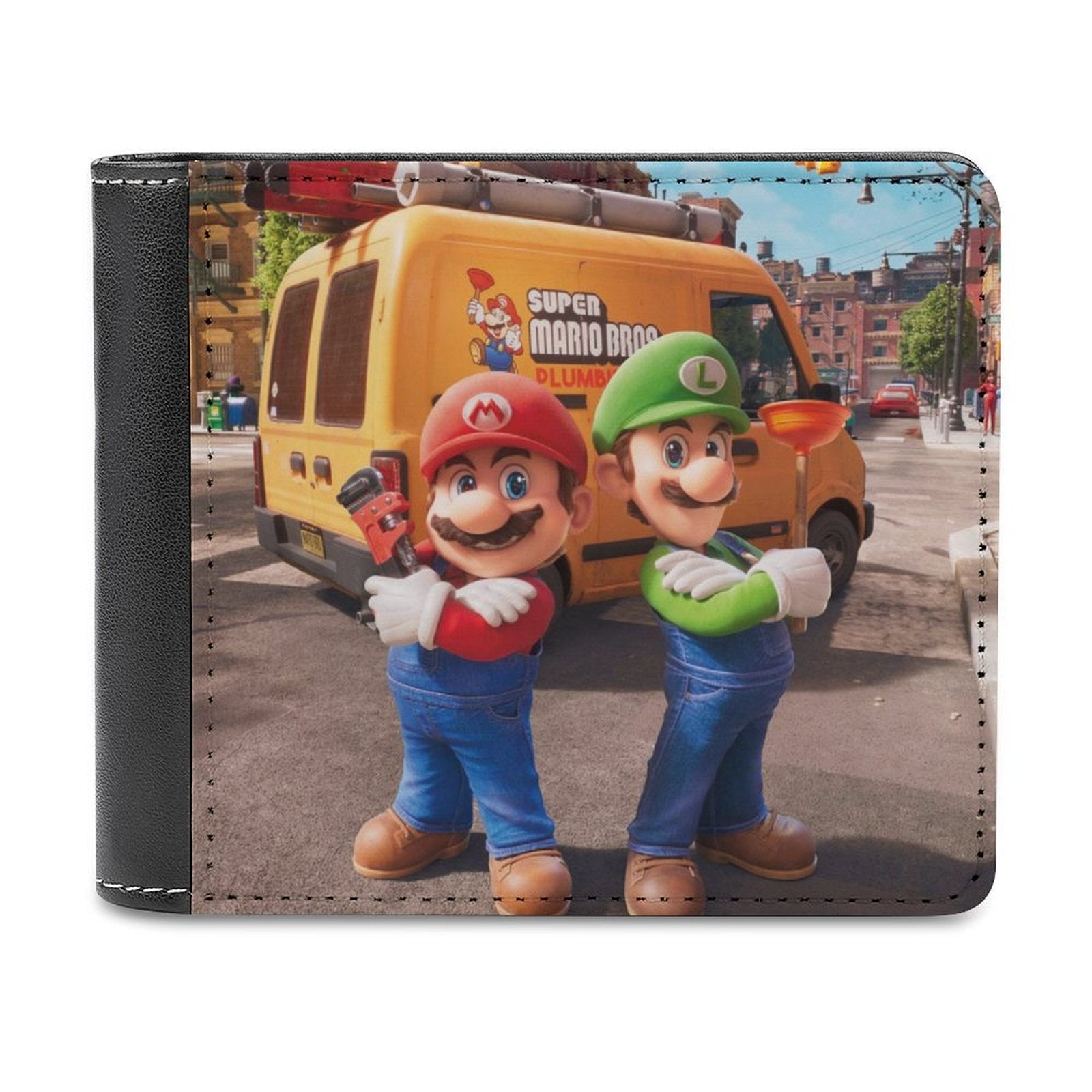 Mario Bros Movie Game PU Leather Wallet With Card Slots Bifold Wallet ...