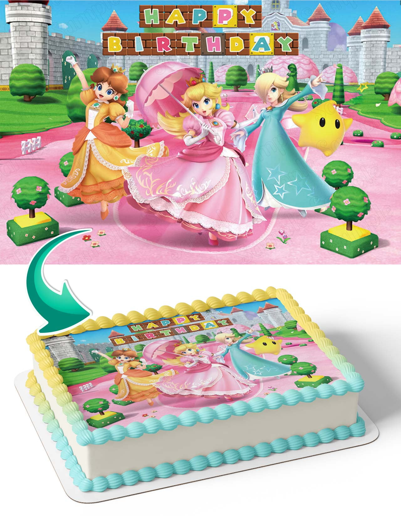 Pokemon Go Game Edible Cake Image Topper Birthday Photo Icing Fondant  Decoration Print 1/4 Sheet