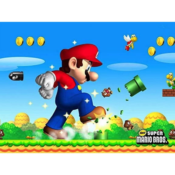 Mario Brothers Birthday Cake Topper, by Whimsical Practicality
