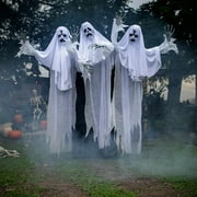 6 Haunting Ghost Trio Animated Prop Decoration