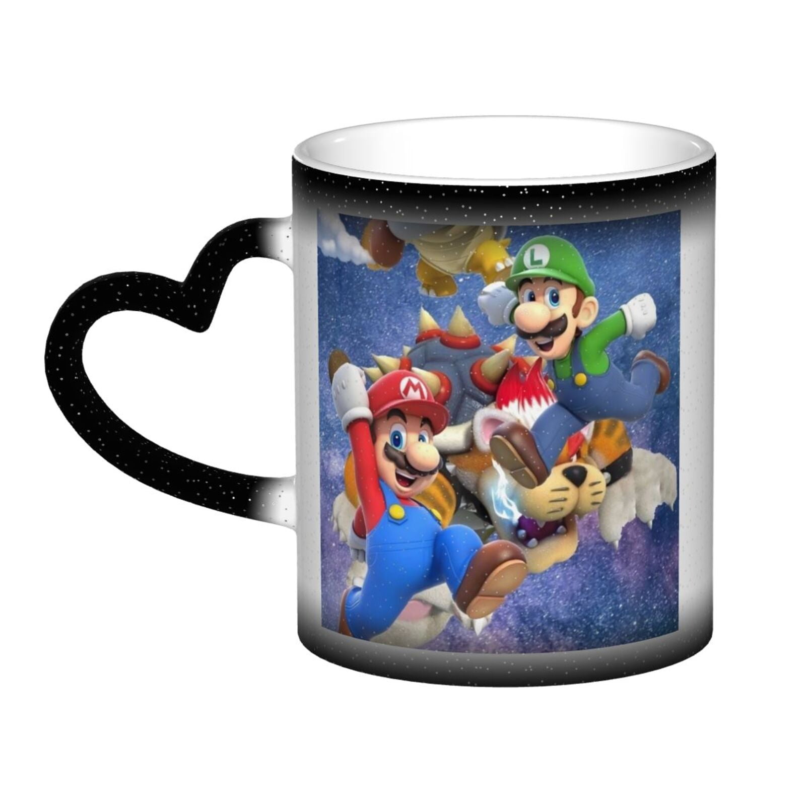 Mario Color Changing Mug Heat Sensitive Magic Funny Art Coffee Tea Cups ...