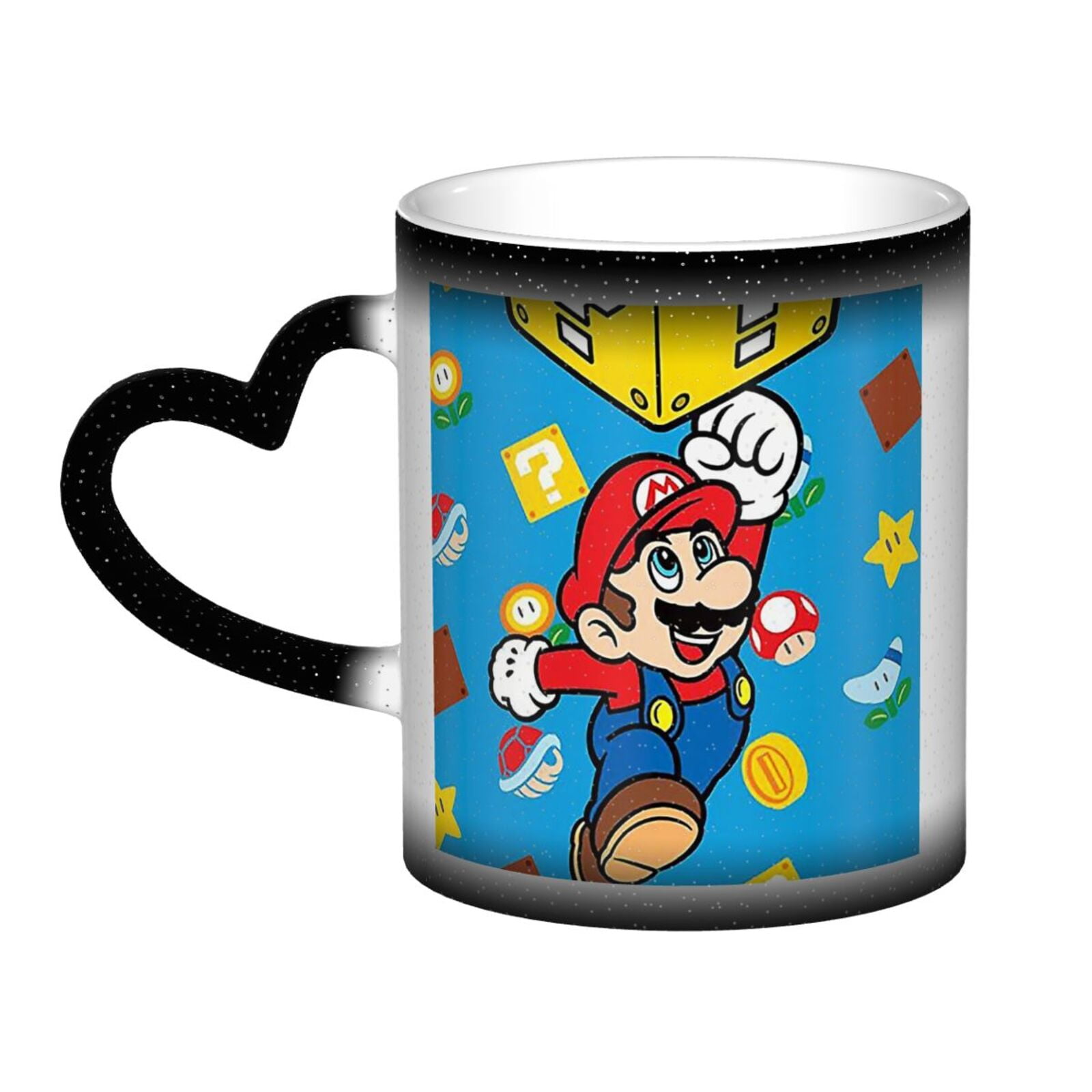 Mario Color Changing Mug Heat Sensitive Magic Funny Art Coffee Tea Cups ...