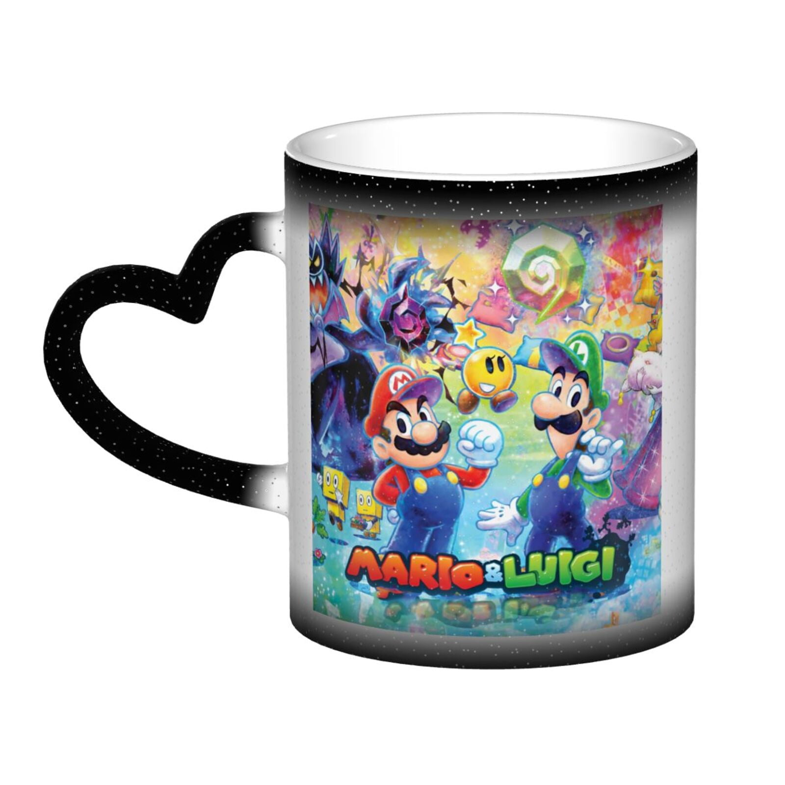 Mario Color Changing Mug Heat Sensitive Magic Funny Art Coffee Tea Cups ...