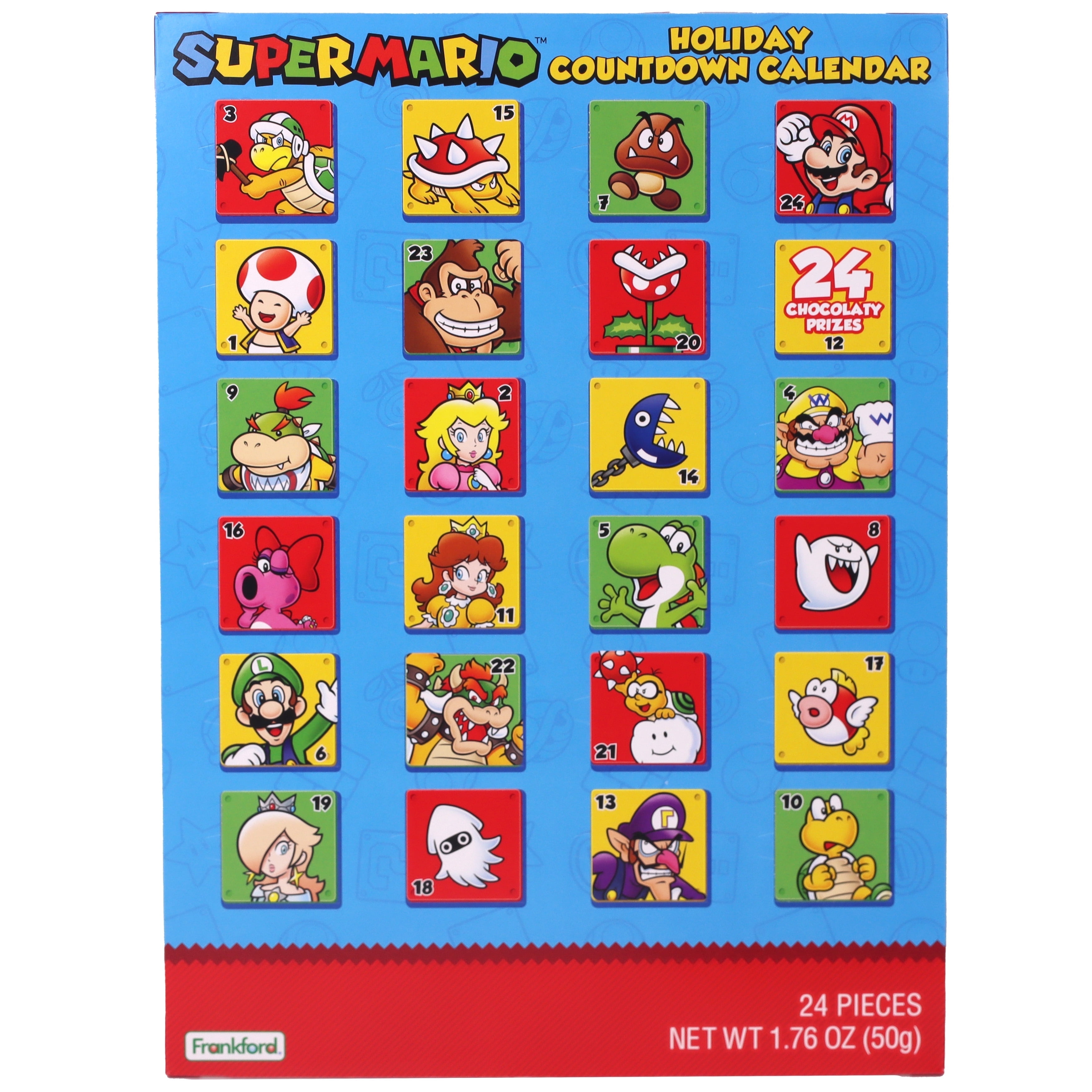 Frankford Candy Mario Countdown Chocolate Advent Calendar 2025
