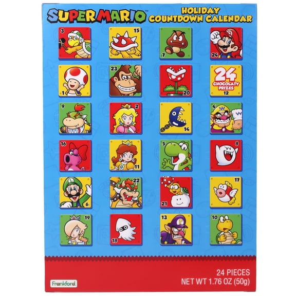 Frankford Candy Mario Countdown Chocolate Advent Calendar 2025