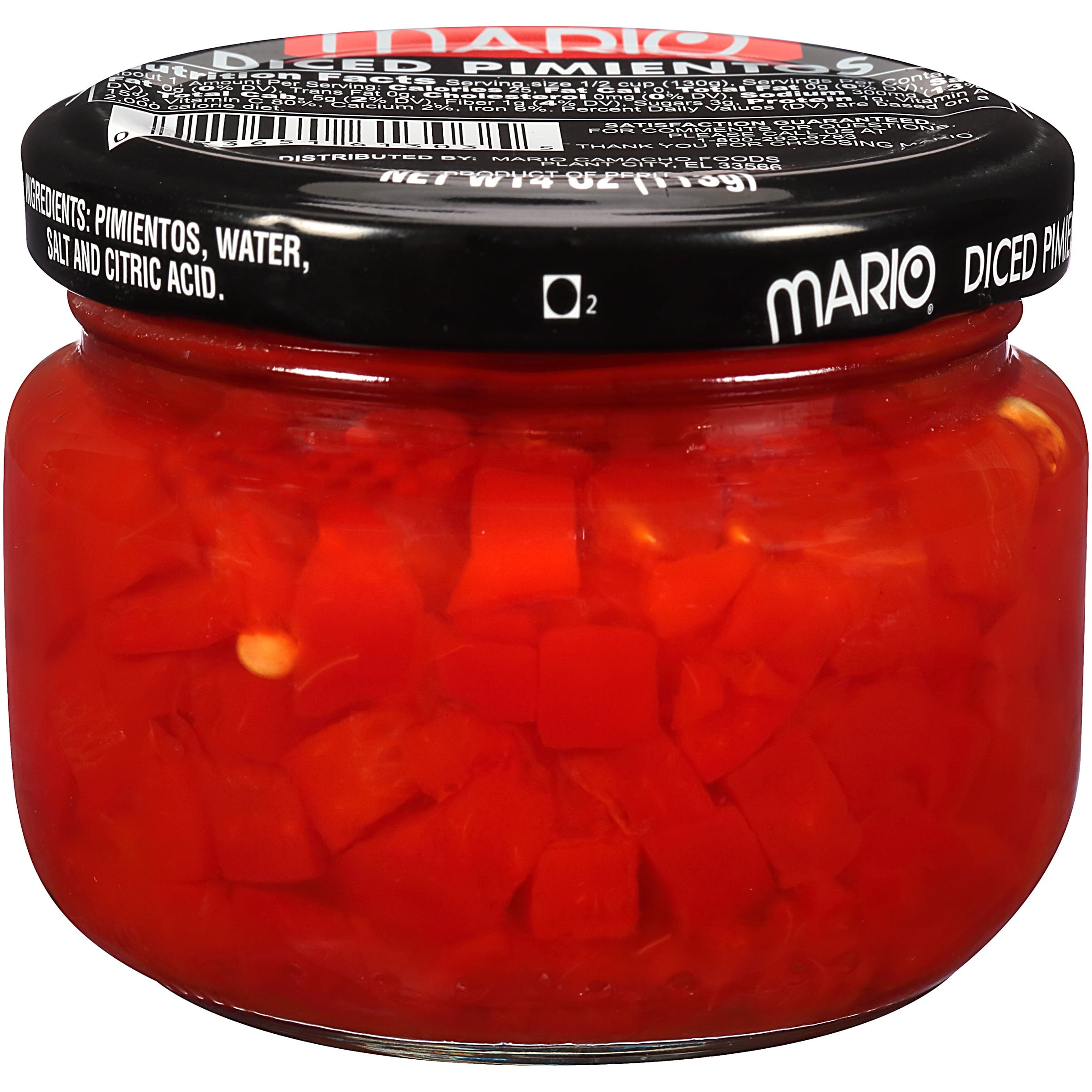 Mario Diced Pimientos, 4 oz