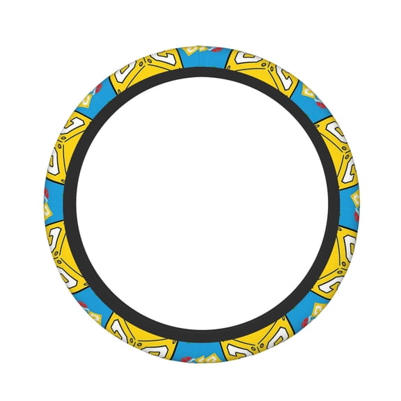 Mario Elastic Steering Wheel Cover Stylish Neoprene Decorative Car Accessories for Universal Auto