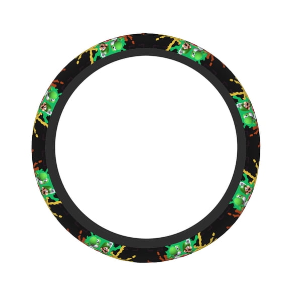 Mario Elastic Steering Wheel Cover Stylish Neoprene Decorative Car Accessories for Universal Auto