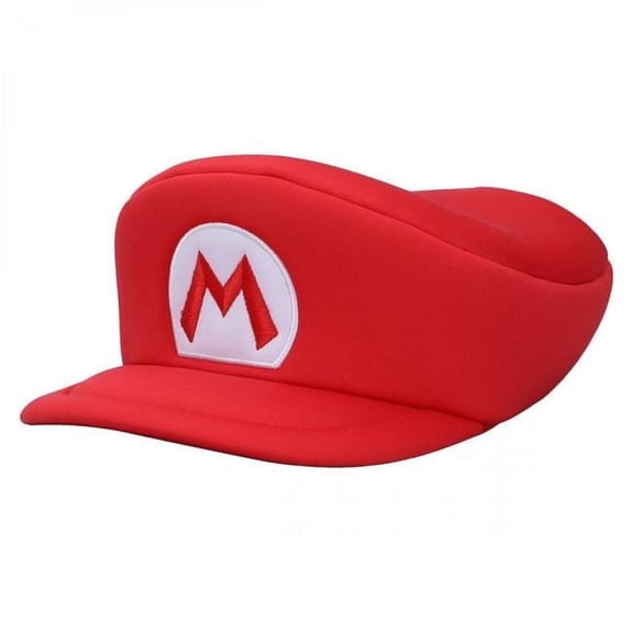 Mario Embroidered Cosplay Hat, Red