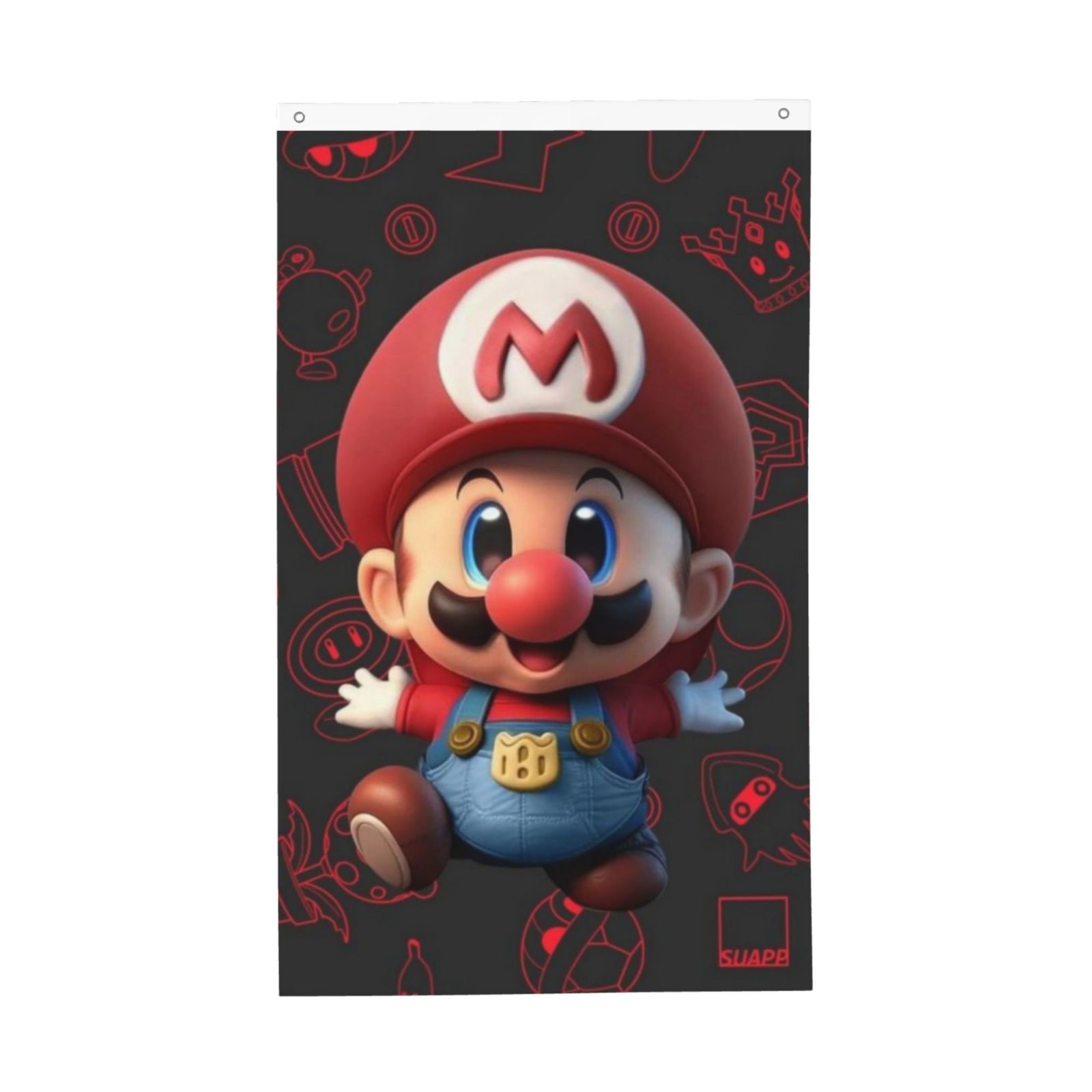 Mario Flag, 3x5FT Garden Flags, Spring Seasonal Flag for Outdoor ...