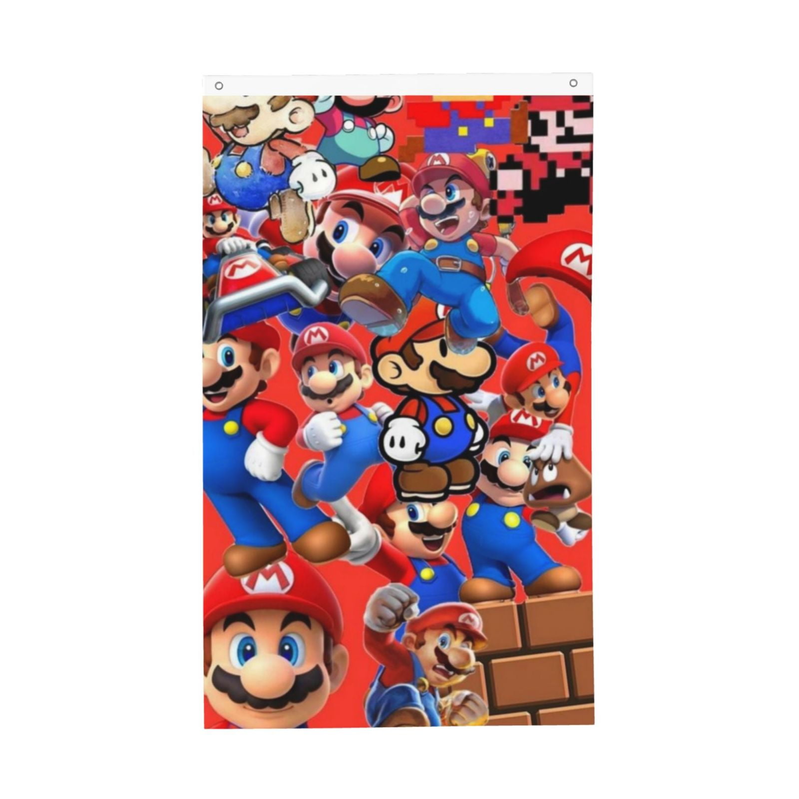 Mario Flag, 3x5FT Garden Flags, Spring Seasonal Flag for Outdoor ...