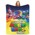 thumbnail image 1 of Mario Fleece Blanket Super Soft Cozy Throw Blanket 50"X40", Lightweight Fuzzy Comfy Flannel Blanket Warm Plush Throw Blankets For Couch, Sofa, Bed, 1 of 7