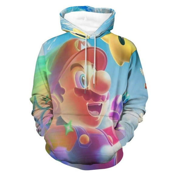 Mario Game Unisex Hoodies Sweatshirts Daily Casual Pullover Hooded 3D Print Fashion Novelty Hoody Clothing For Mens And Womens