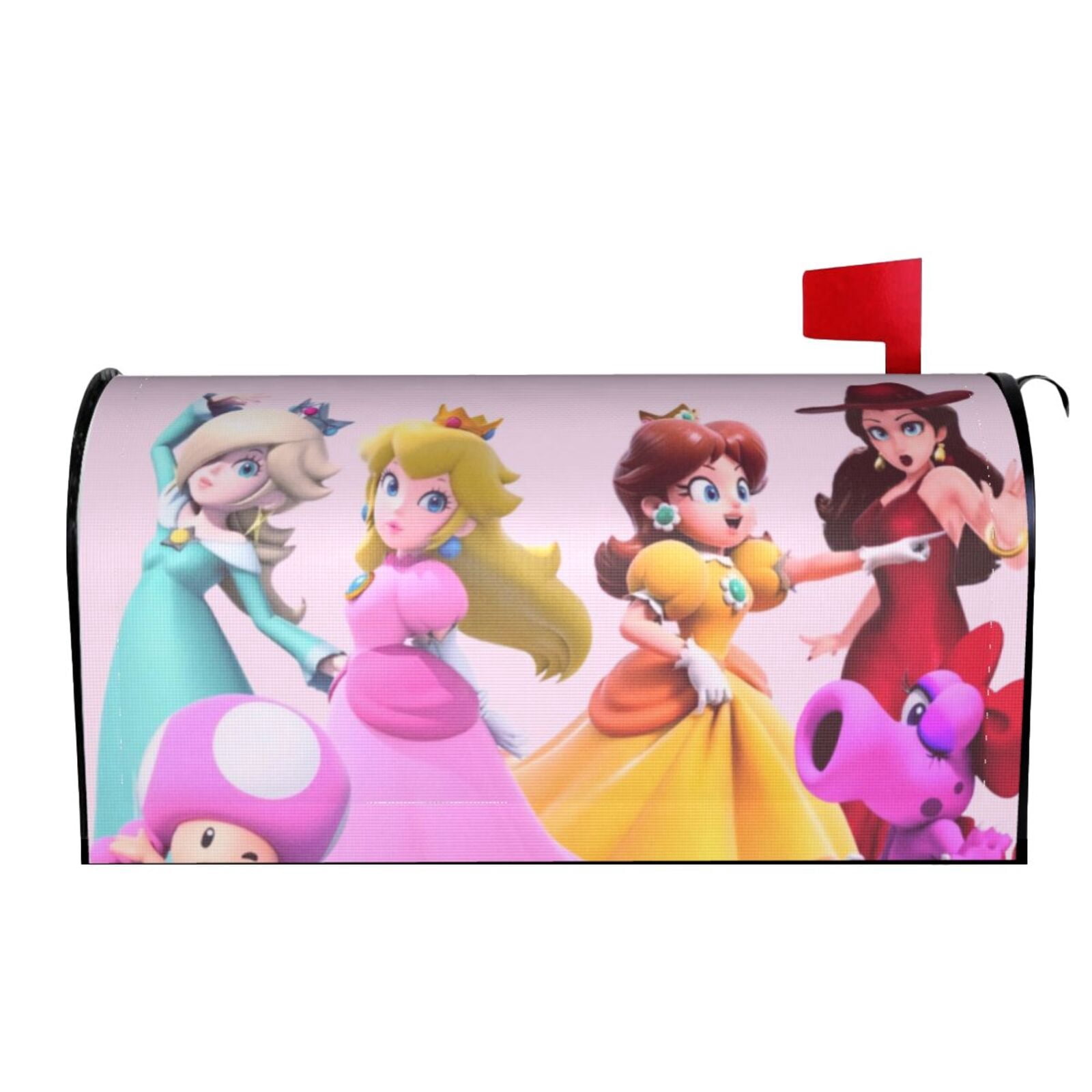 Mario Girls Cartoon Character Mailbox Cover Magnetic Standard Size ...
