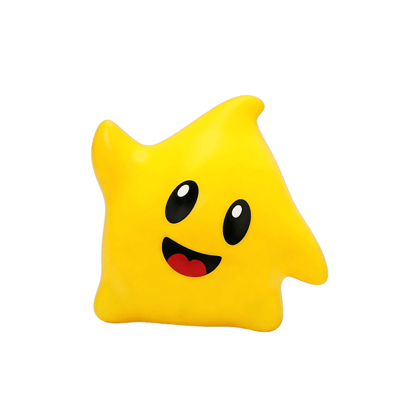 Mario Glowing Star Popcorn Bucket - Neon LED Light-Up Snack Bucket for Gaming Room Decor - Luma Star Figurine for Desk Aesthetic & Movie Night - Unique Gamer Gift (1PC)