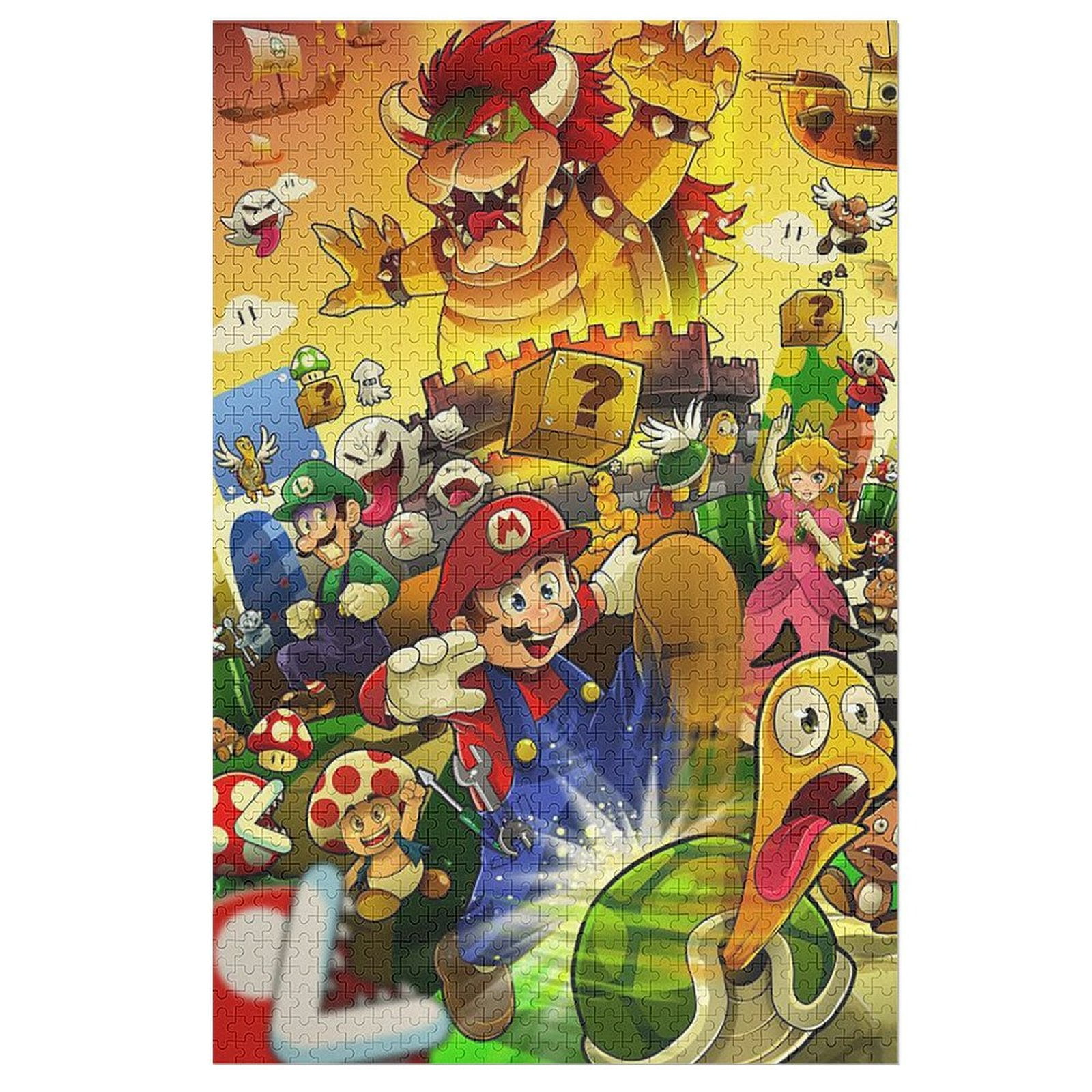 Mario Jigsaw Puzzles for Kids Mario Merch 1000 PCS Puzzles Toys ...