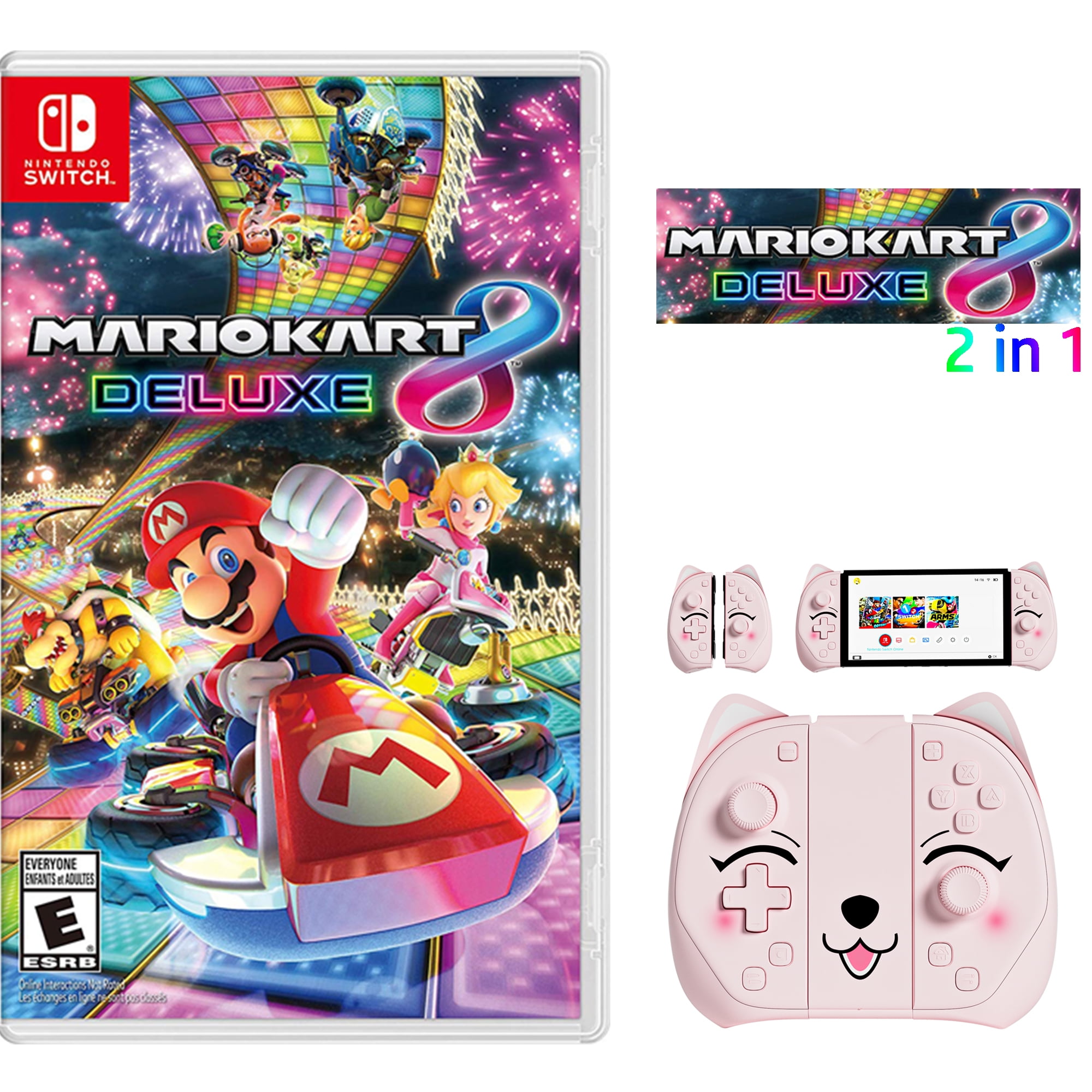 Nintendo Switch - クロシロ　マリオカート8 デラックス proコントローラー 楽天ブックス: 【セット商品】マリオカート8 デラックス+