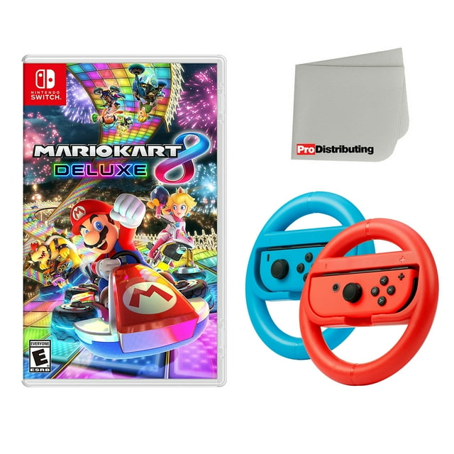 Nintendo Mario Kart 8 Deluxe Racing Cart Game for Switch with JoyCon