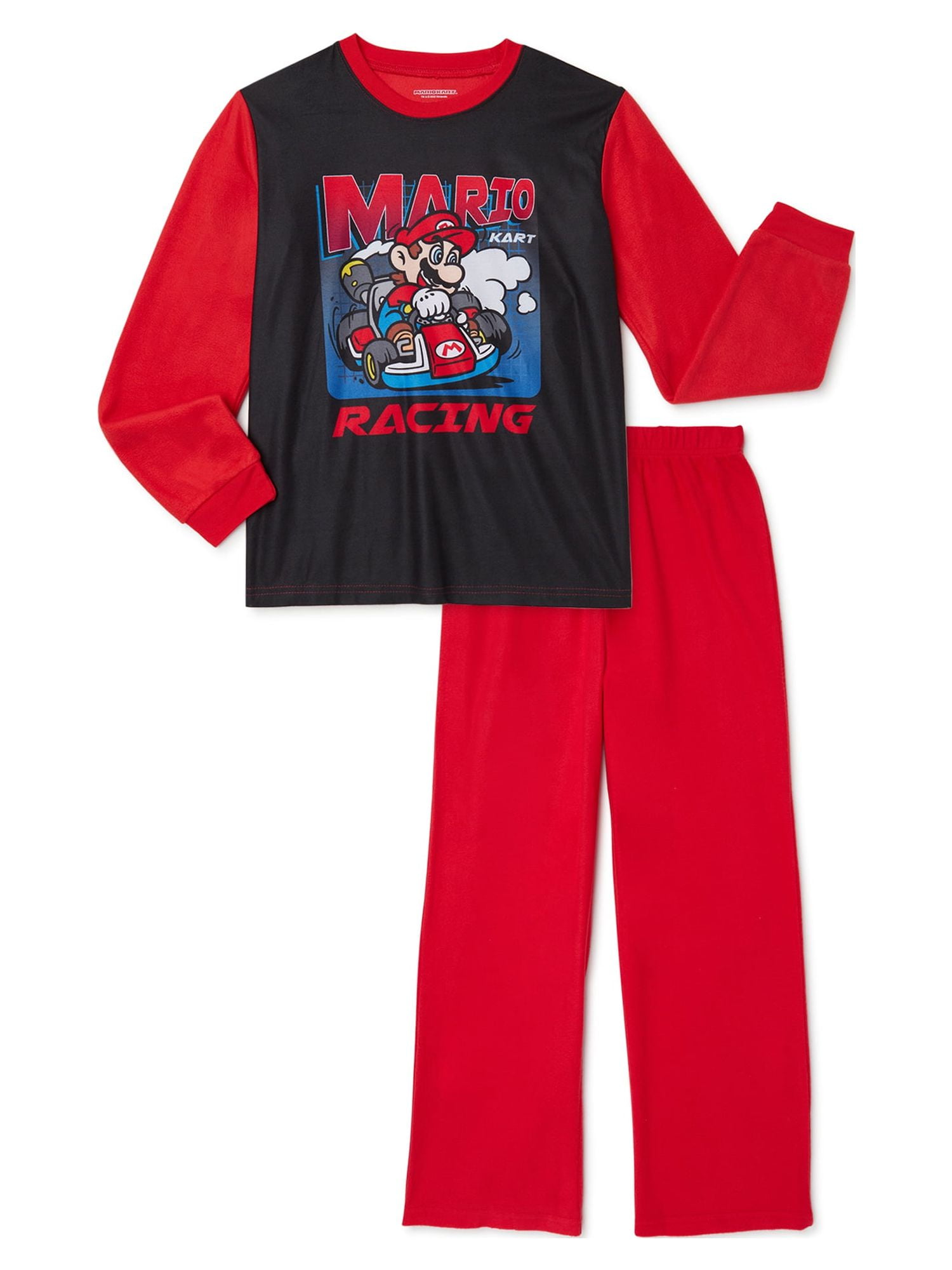 Mario Kart Boys Long Sleeve Top And Pants Pajama Sleep Set 2 Piece mario-kart-boys-long-sleeve-top-and-pants-pajama-sleep-set-2-piece