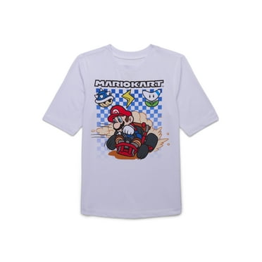 Mario Kart Boys Swim Rashguard, Sizes 4-12
