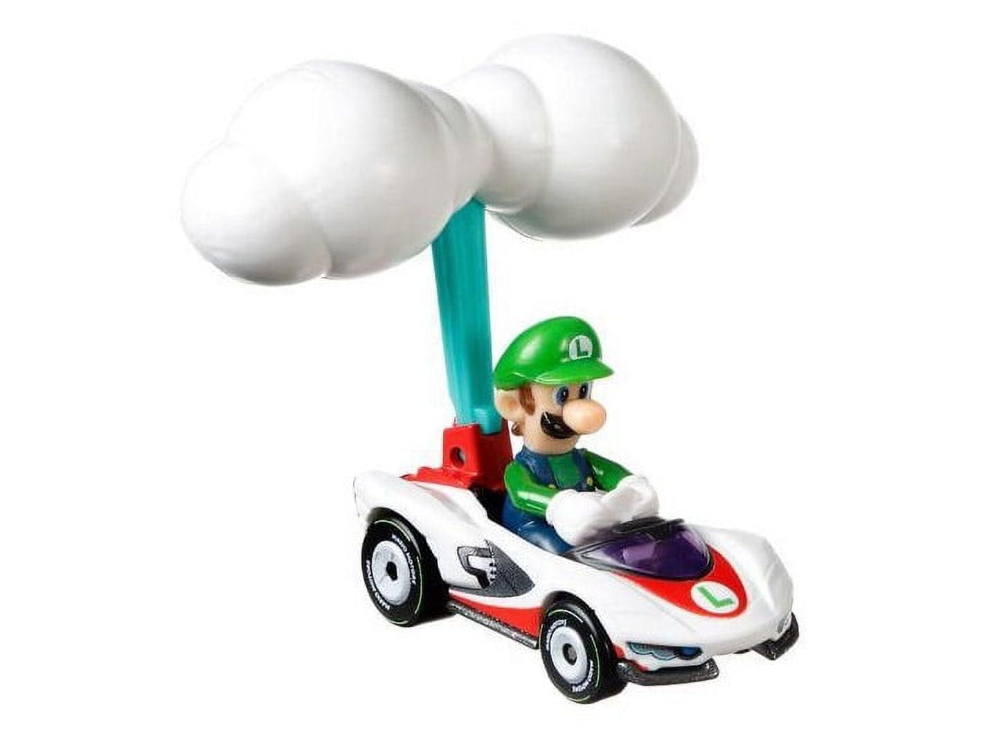 Mario Kart Hot Wheels Luigi with PWing and Cloud Glider