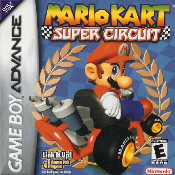 Restored Mario Kart Super Circuit, for Nintendo, Racing Game, Parental Controls, Game Boy Advance