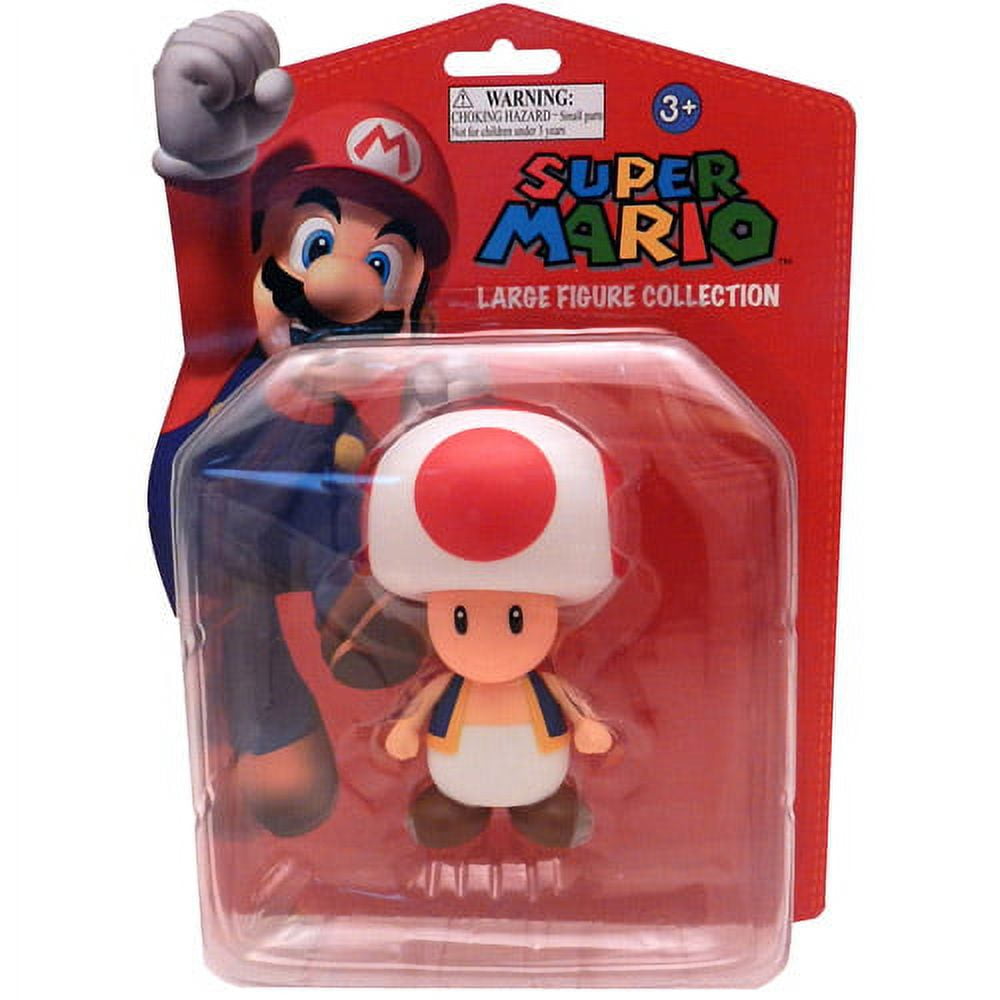 Nintendo Super Mario Toad, Mario, and Peach Action Figure Set - 3pk