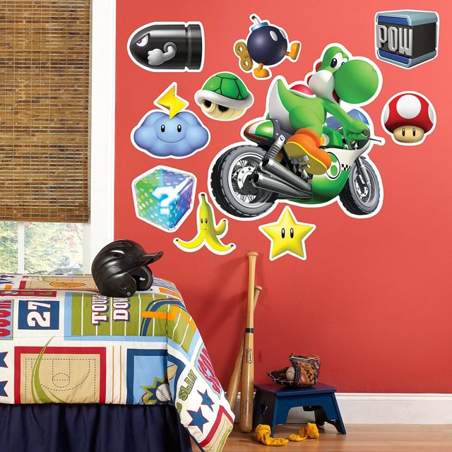 Mario Kart Wii Yoshi Giant Wall Decal