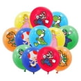 thumbnail image 1 of Latex Balloons, 24pcs Assorted Colors, Boys Department, Bros Themed Birthday Party Supplies, 1 of 5