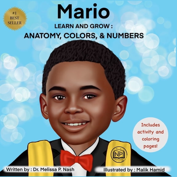 Mario Learn And Grow: Anatomy, Colors, & Numbers, (Paperback)