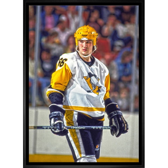 Mario Lemieux Pittsburgh Penguins Framed 20x29 Stare Canvas