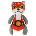 thumbnail image 1 of Mario Lopez Pet Toy - Wrestling Frenchie with Belt Plush Dog Toy - Grey, 1 of 1