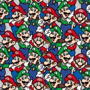 Mario Luigi Packed Cotton Fabric
