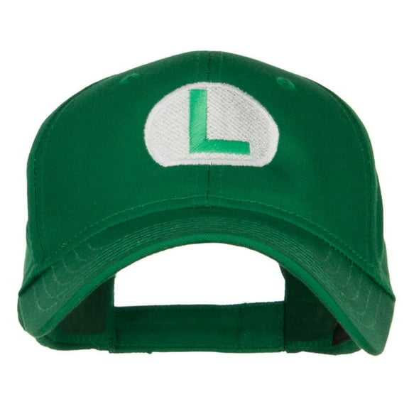Mario Luigi Wario Waluigi Embroidered Cap - Kelly OSFM