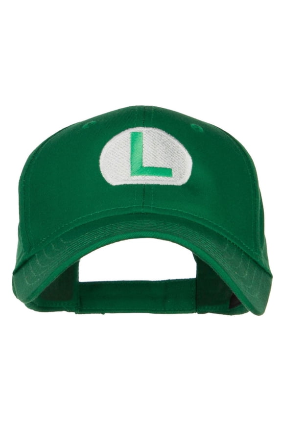 Mario Luigi Wario Waluigi Embroidered Cap - Kelly OSFM