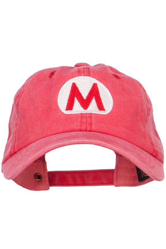 Mario Luigi Wario Waluigi Embroidered Unstructured Cap - Red OSFM