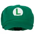 thumbnail image 1 of Mario Luigi Wario Waluigi Heat Transfer Cotton Elastic Newsboy Cap - Lime XS-S, 1 of 5