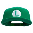 thumbnail image 1 of Mario Luigi Wario Waluigi Symbol Embroidered 6 Panel High Profile Structured Snapback - Kelly OSFM, 1 of 5