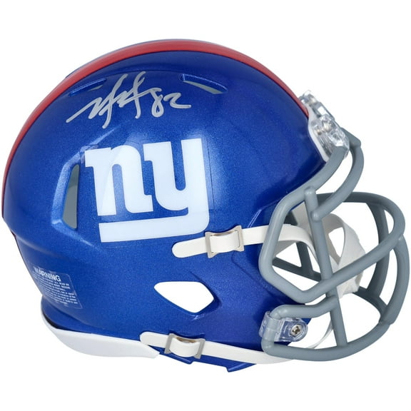 Mario Manningham New York Giants Autographed Riddell Speed Mini Helmet - Fanatics Authentic Certified