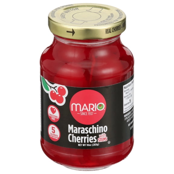 Mario Maraschino Cherries with Stems