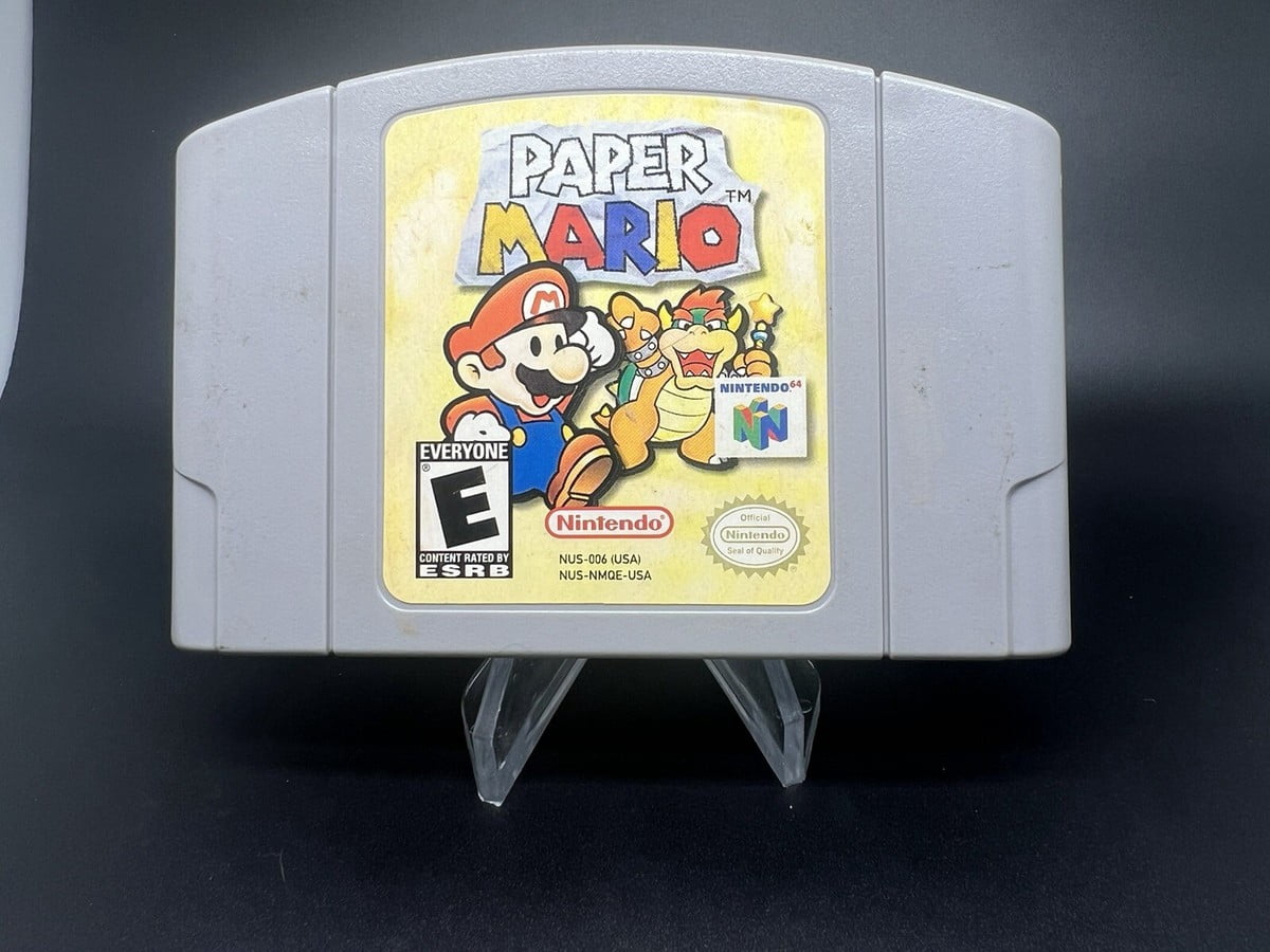 Pre-Owned Mario Paper Video Games Cartridge Card for Nintendo N64 video game collection US Version