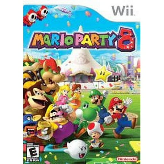 Pre-Owned Mario Party 8 by Nintendo for Nintendo Wii, Family Racing Game, 4 Offline Players