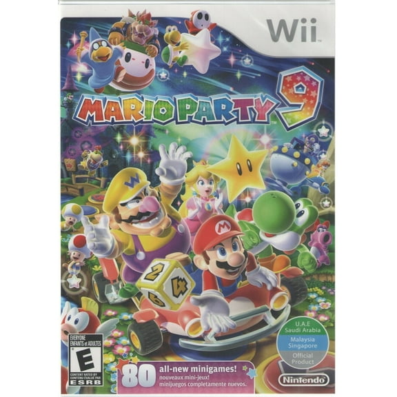 Mario Party Nine 9 - Nintendo Wii [Minigames Multiplayer UAE World Edition] NEW
