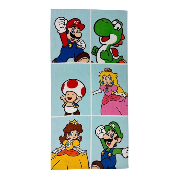 Mario Peach Friends Beach Towel