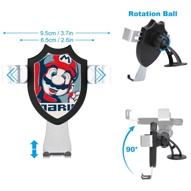 Mario Princess Peach Car Phone Mount Phone Holders Metal Hook Clip Air Vent Cell Phone Universal