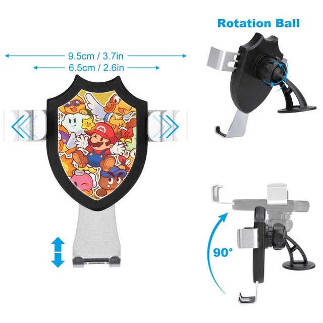 Mario Princess Peach Car Phone Mount Phone Holders Metal Hook Clip Air